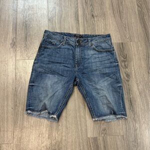 21men Distressed Blue Jean Shorts